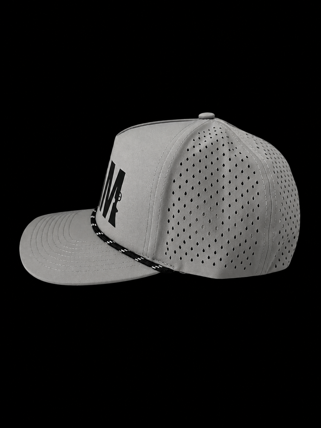 5 Panel Performance Gray Rope Hat JAM Logo