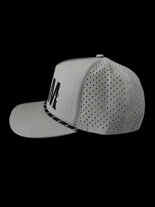 5 Panel Performance Gray Rope Hat JAM Logo
