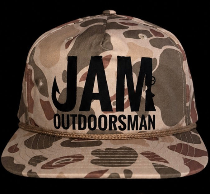 ‘The Keifer’ Rope Hat Duck Camo JAM Logo