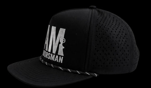 5 Panel Black Rope Hat JAM Logo
