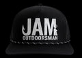5 Panel Black Rope Hat JAM Logo