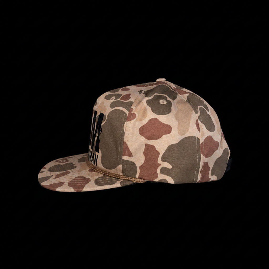 ‘The Keifer’ Rope Hat Duck Camo JAM Logo
