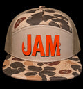 7 Panel Trucker Real Duck Camo JAM Logo